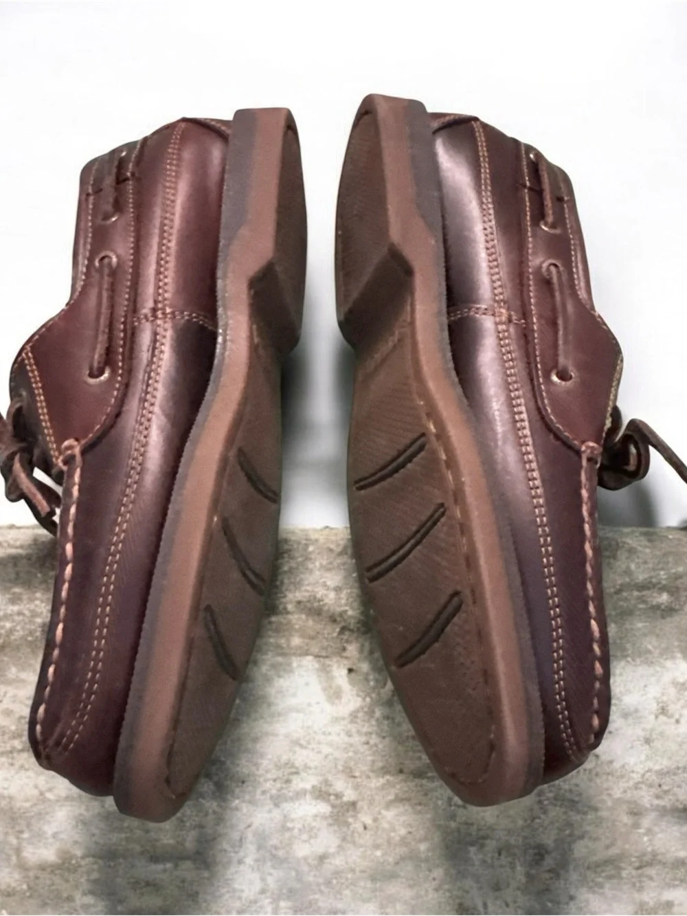 Sperry Men's Dark Brown Leather Boat Shoes